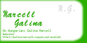 marcell galina business card